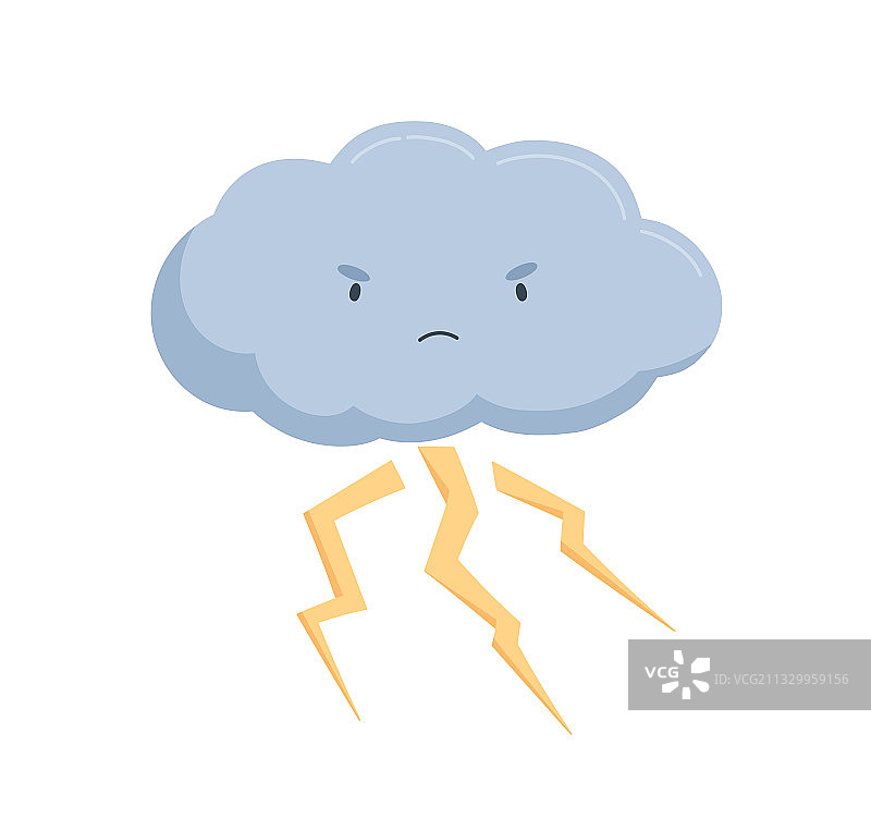 愤怒的乌云与闪电图片素材