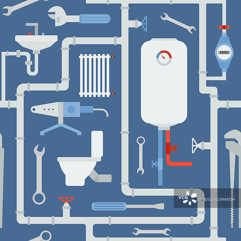 职业无缝图案图片素材