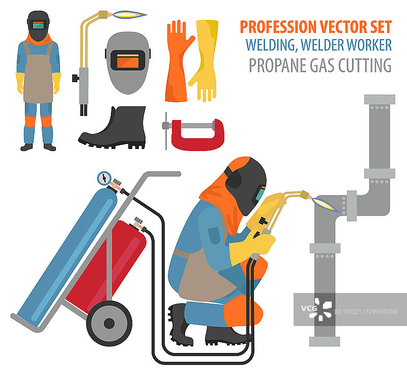 金属焊接职业与行业合集图片素材