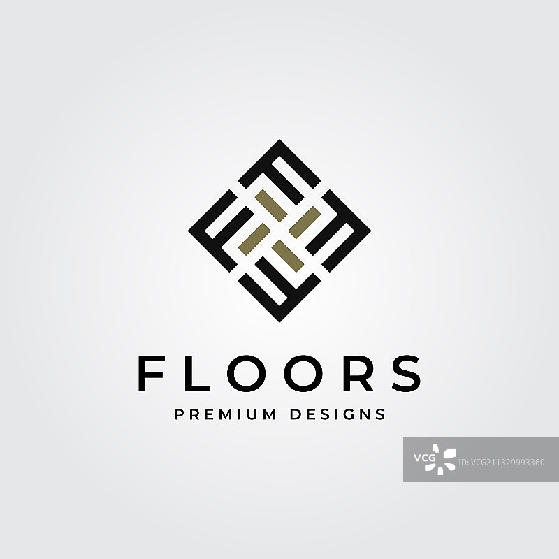 字母F地板标志，拼花地板图片素材