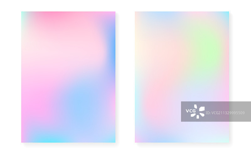 全息渐变背景与彩虹效果图片素材