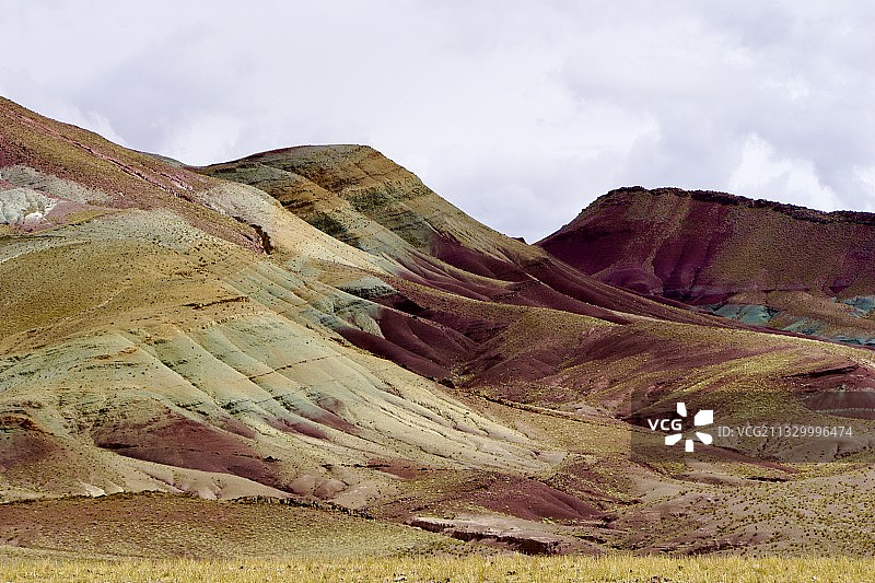 措勤七彩丹霞地貌图片素材