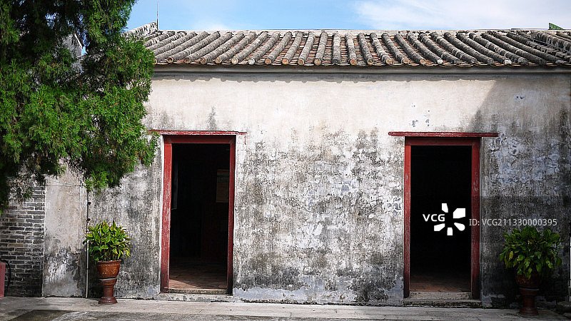 中国广东珠海淇澳岛，中国工人运动的先驱苏兆征故居图片素材