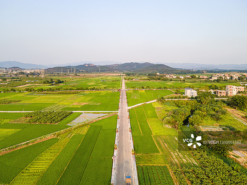 中国广东省惠州市横沥镇墨园村乡村振兴风光图片素材