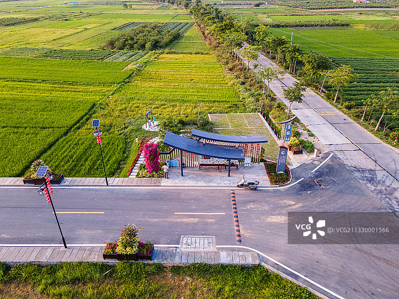 中国广东省惠州市横沥镇墨园村乡村振兴风光图片素材