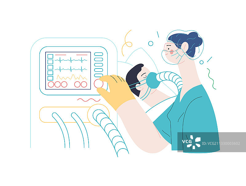 机械通气医疗保险图片素材