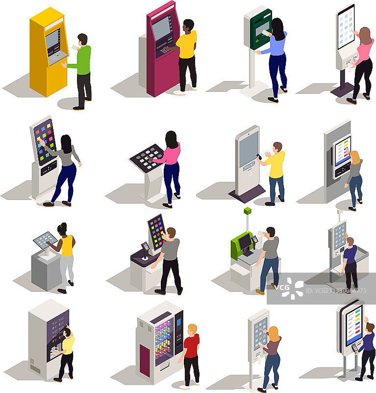 人员与界面设置图片素材