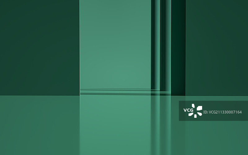 绿色人造空间场景三维图形背景图片素材