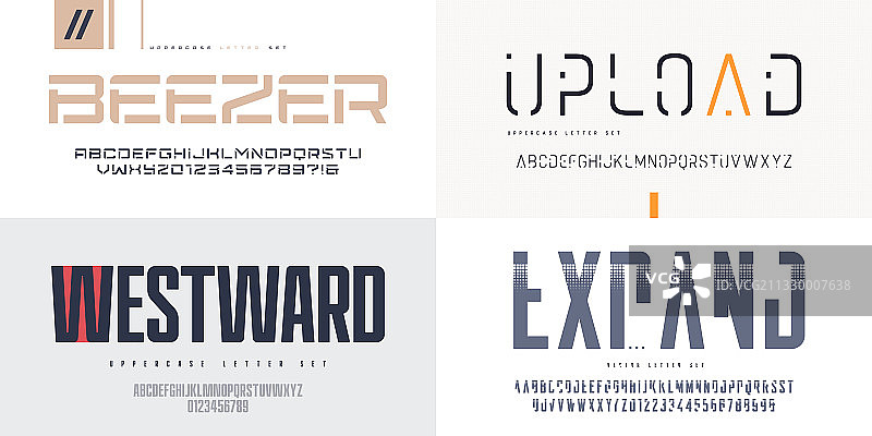 无衬线字体大写字母合集图片素材