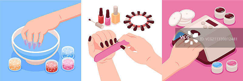 美甲2.5D设计理念图片素材