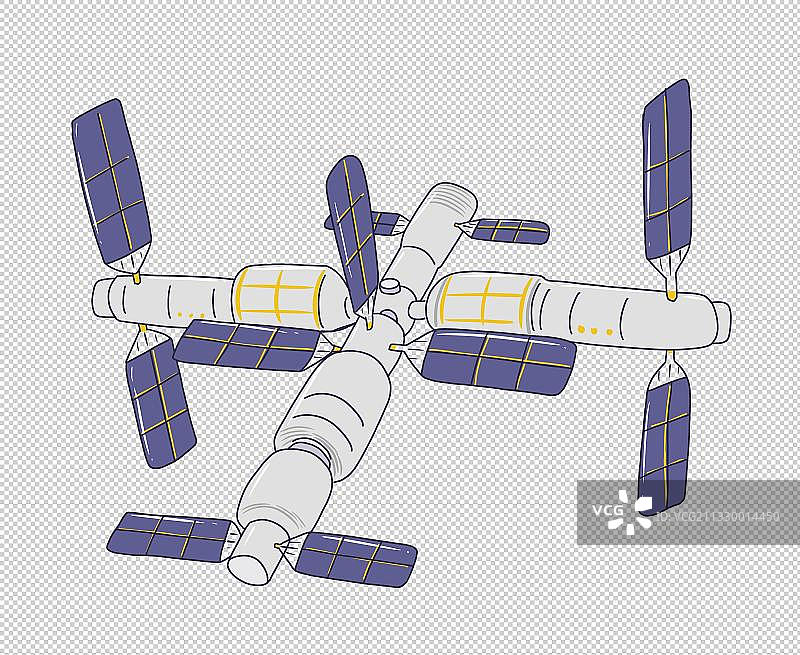 元素：天宫空间站图片素材