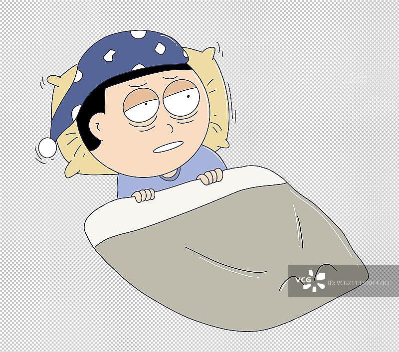 元素：失眠的人物图片素材