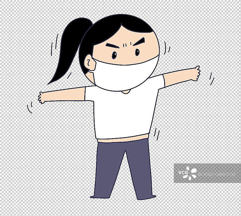 元素：阻拦的女性图片素材