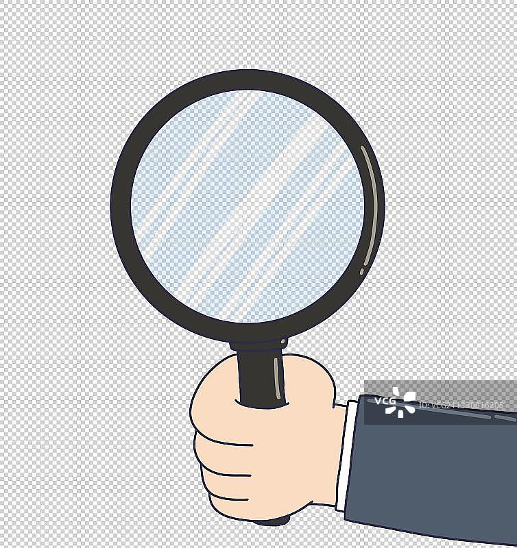 元素：放大镜图片素材