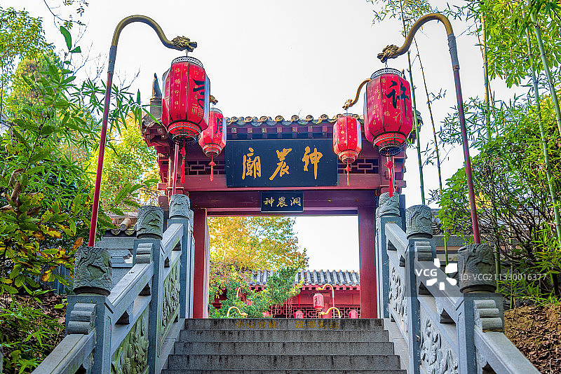 中国湖北随州炎帝故里风景名胜区神农庙图片素材