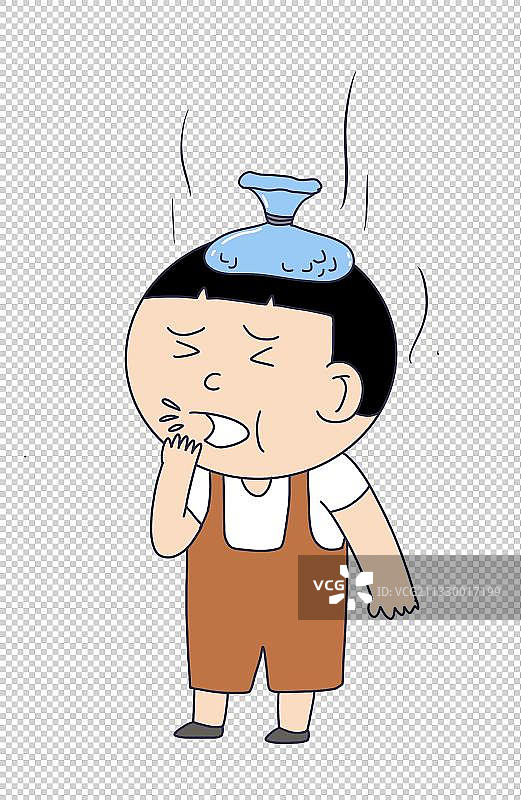 元素：生病的孩子图片素材