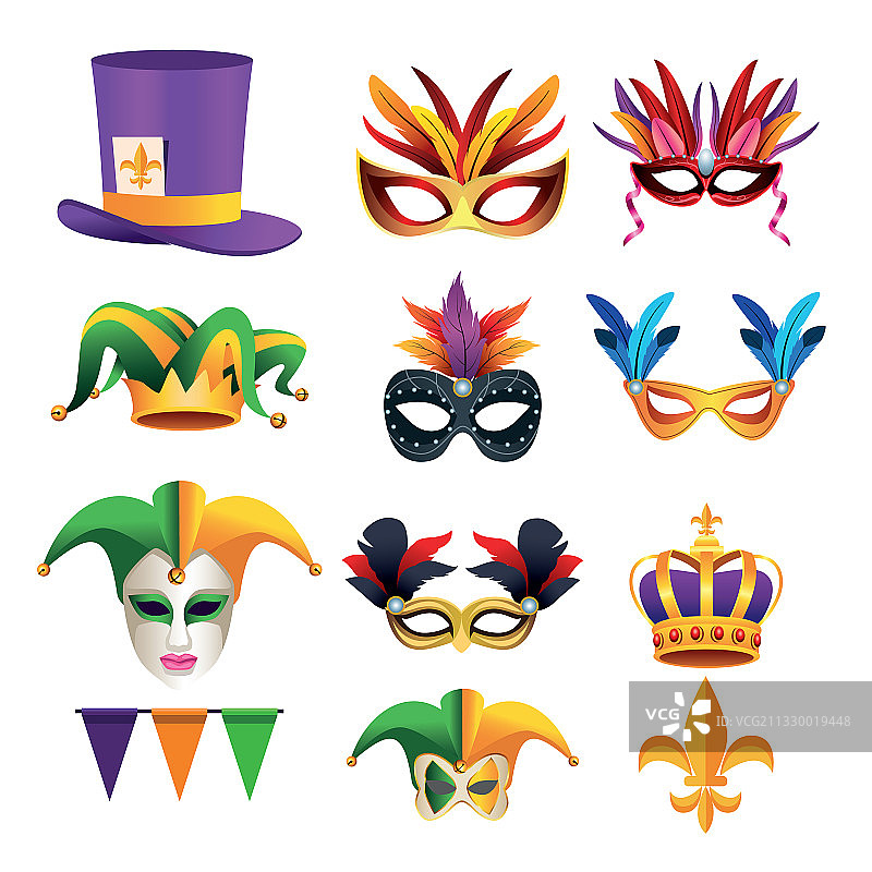 九个狂欢节庆祝活动合集图片素材