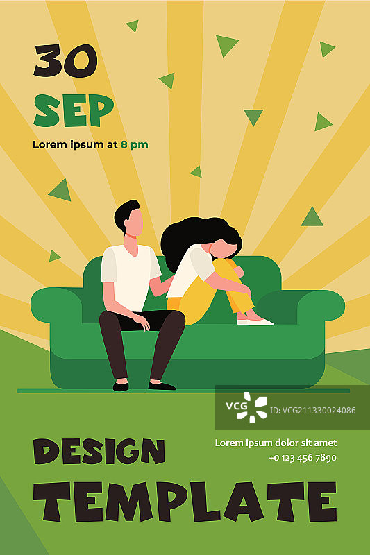 男朋友搂着肩膀安慰悲伤的女人图片素材