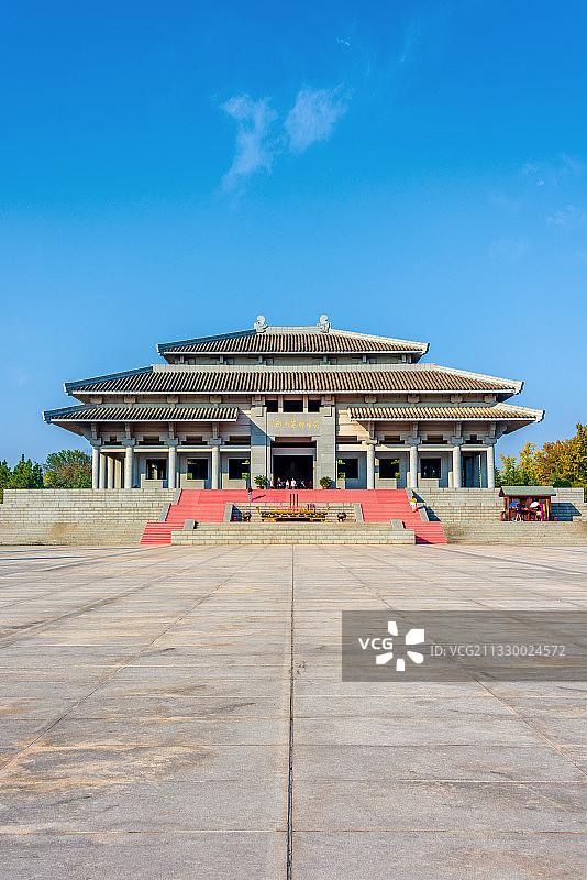 中国湖北随州炎帝故里炎帝神农大殿图片素材