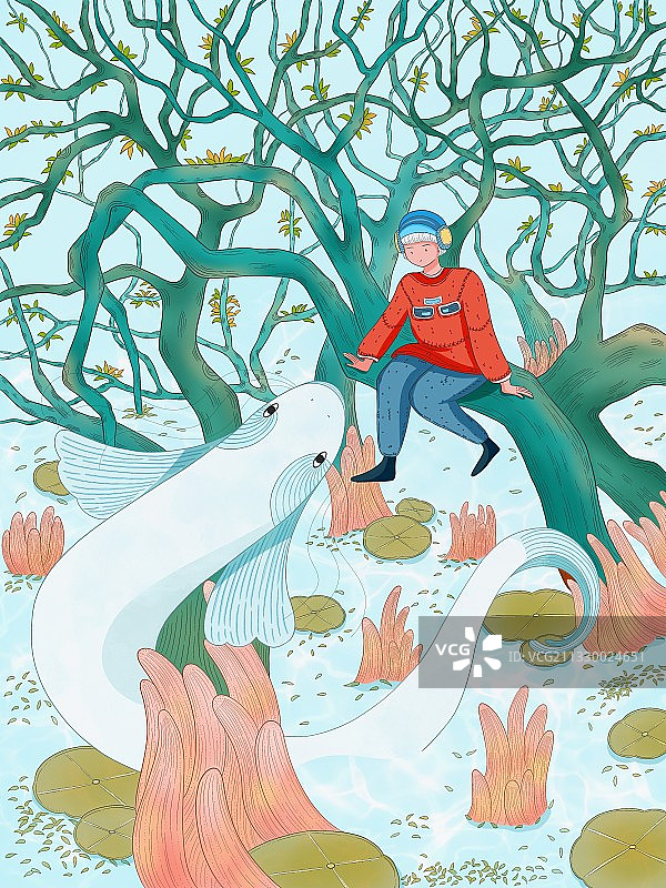 夏季浅海旅行记图片素材