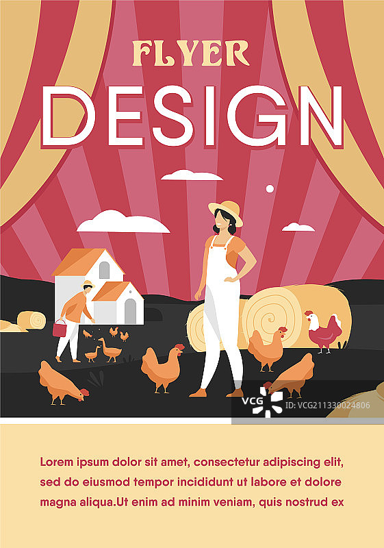 在养鸡场工作的农民图片素材