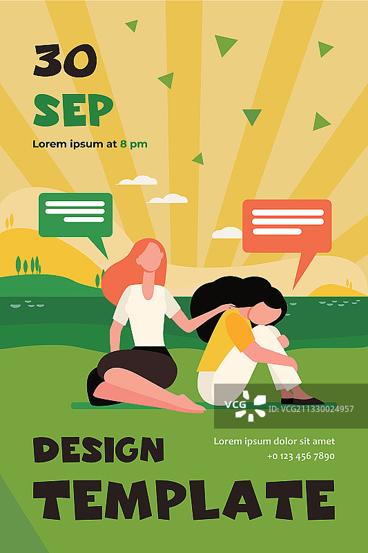 朋友交谈安慰悲伤的女人图片素材