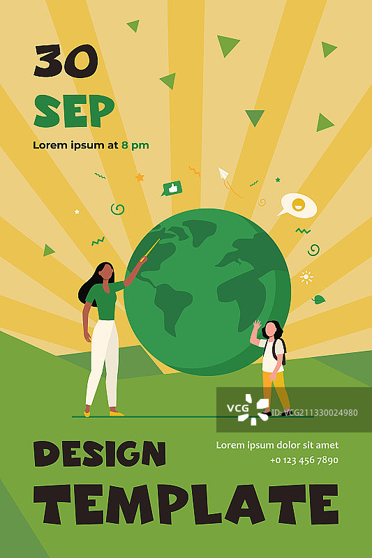 地理老师给学生讲课图片素材