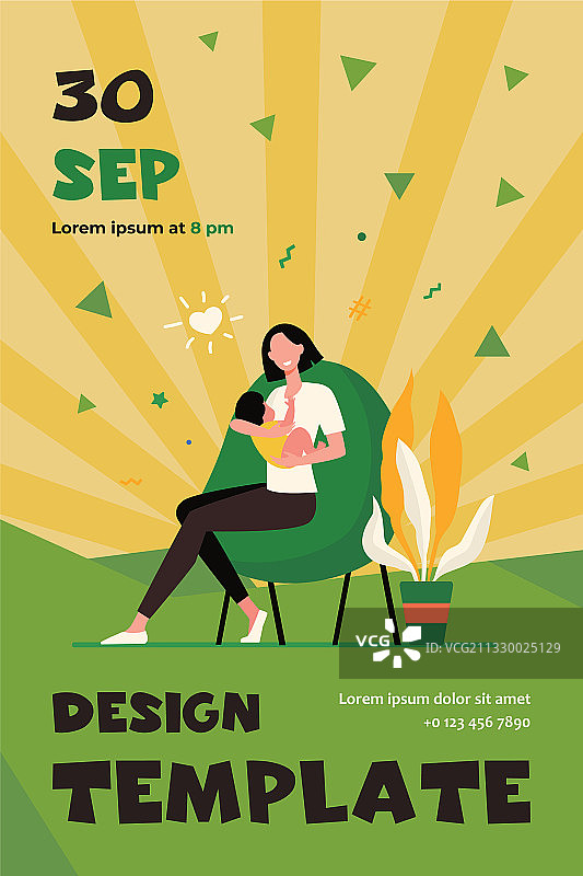 幸福的新手妈妈抱着婴儿图片素材