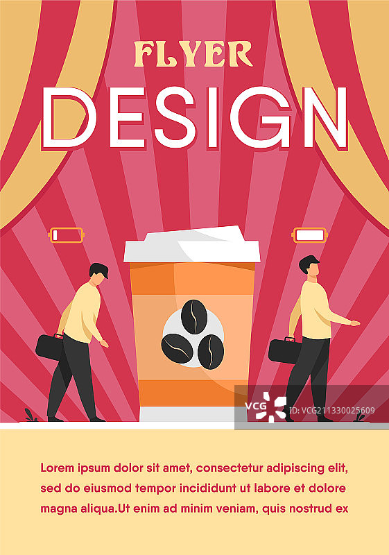 男人从咖啡杯中获得能量图片素材