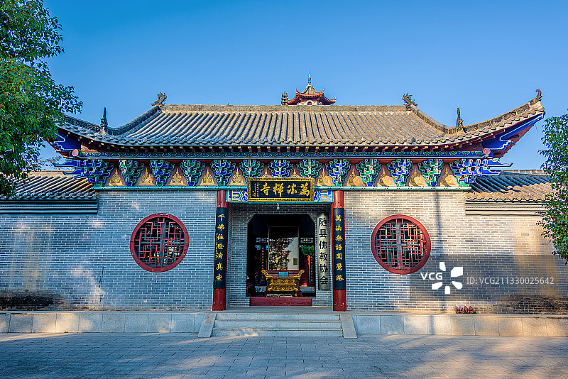 中国湖北随州炎帝故里万法寺图片素材