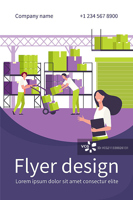 在物流仓库工作的人员图片素材