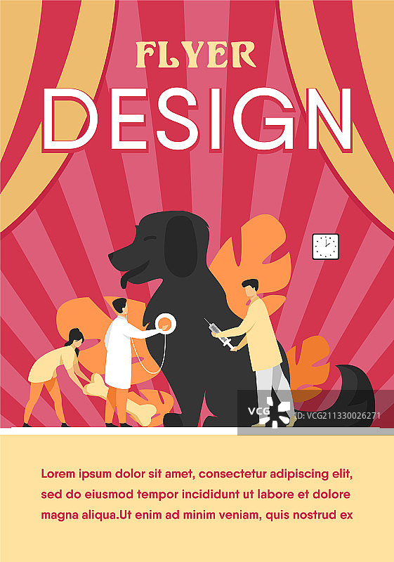 在兽医诊所照顾狗狗的迷你医生图片素材