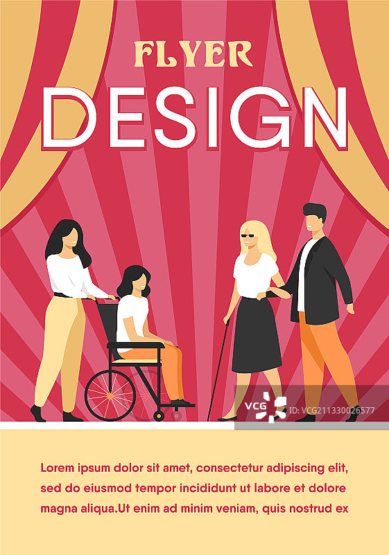 志愿者在户外帮助残疾朋友图片素材