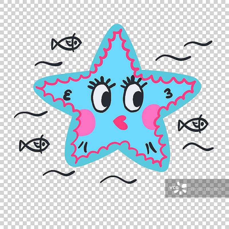 海星和鱼图片素材