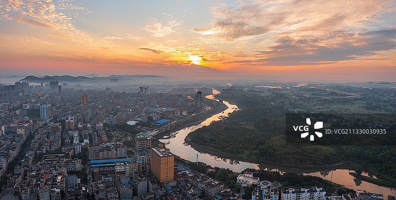 广西口岸城市东兴图片素材