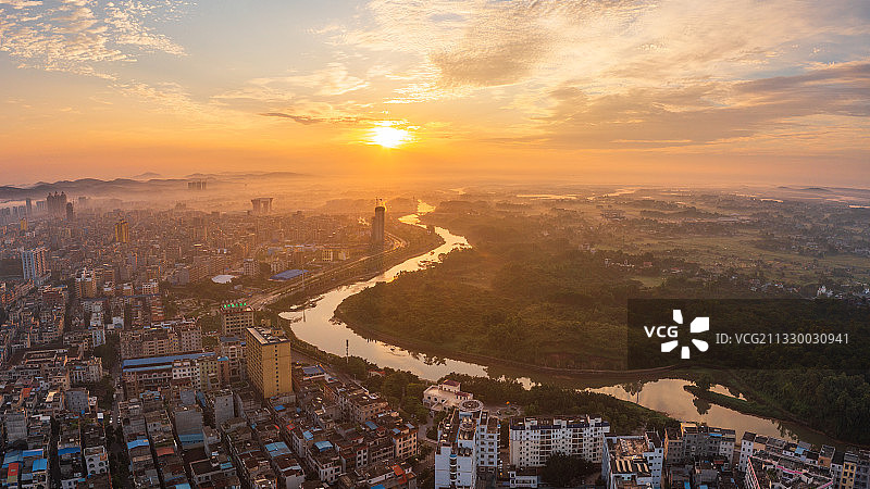 广西口岸城市东兴图片素材
