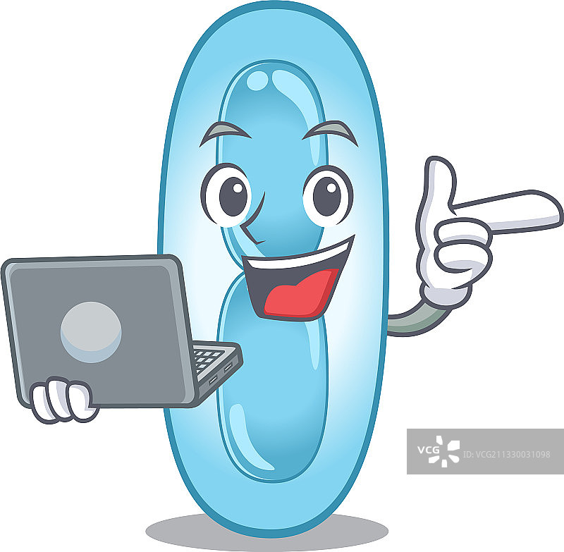 智能卡通肺炎克雷伯菌图片素材