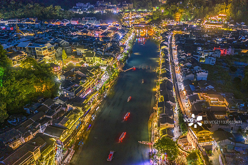 凤凰古城（夜景）图片素材