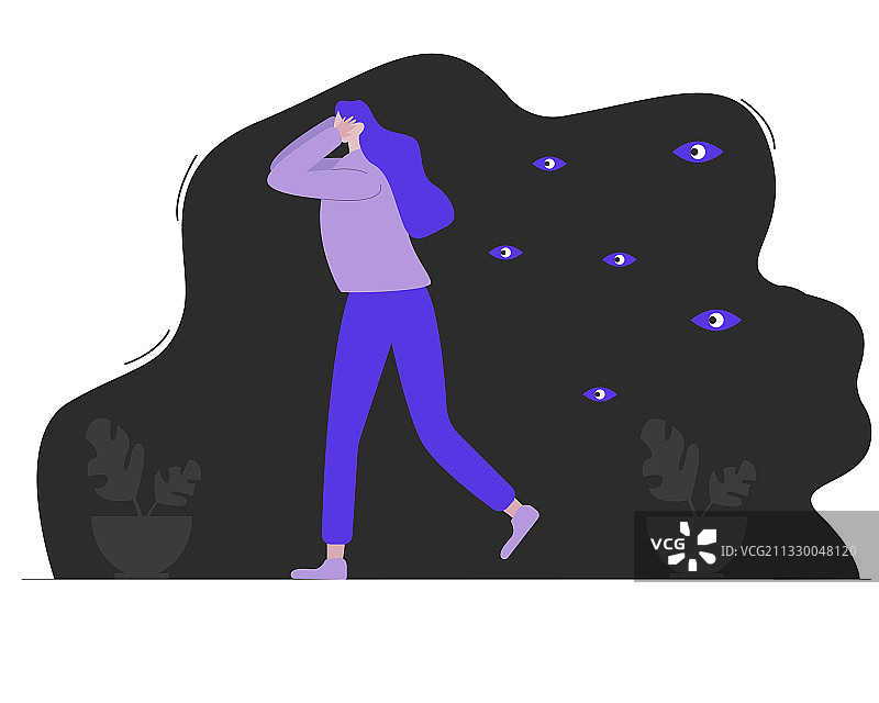 偏执型人格障碍心理图片素材