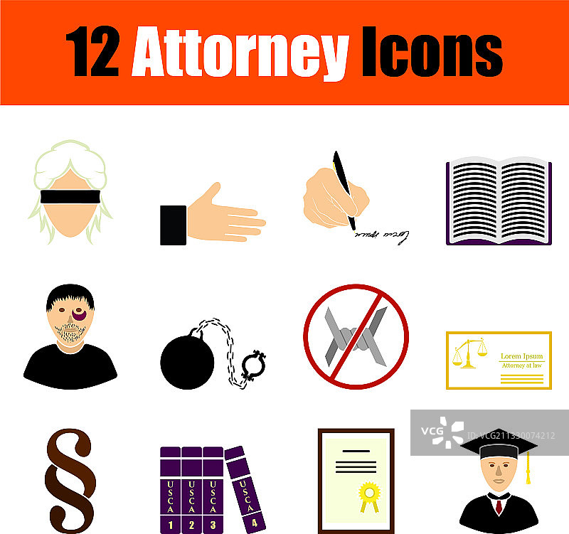 律师图标集图片素材
