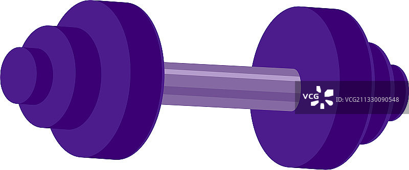 重量哑铃卡通风格图标图片素材