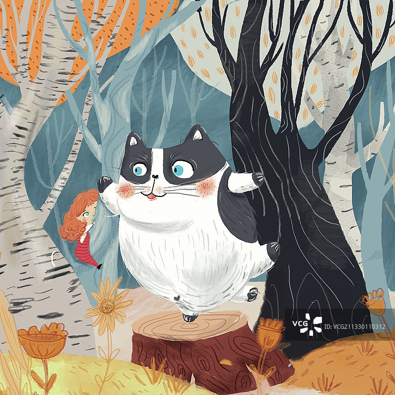 有喵-树林图片素材