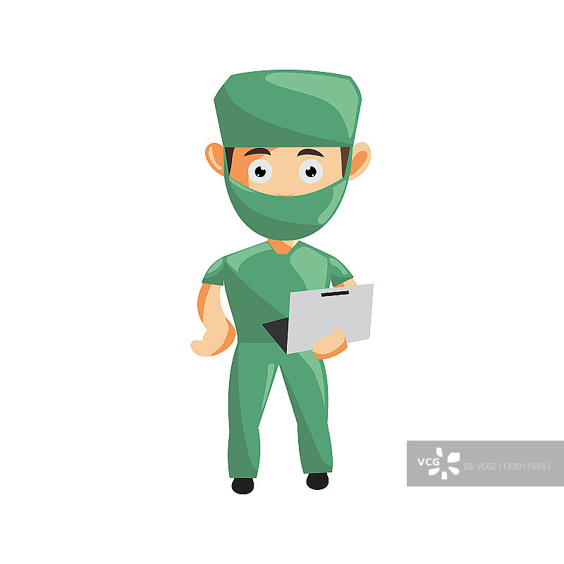 医院男护士人物形象及服装图片素材