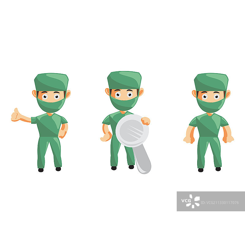 医院男护士人物形象及服装图片素材