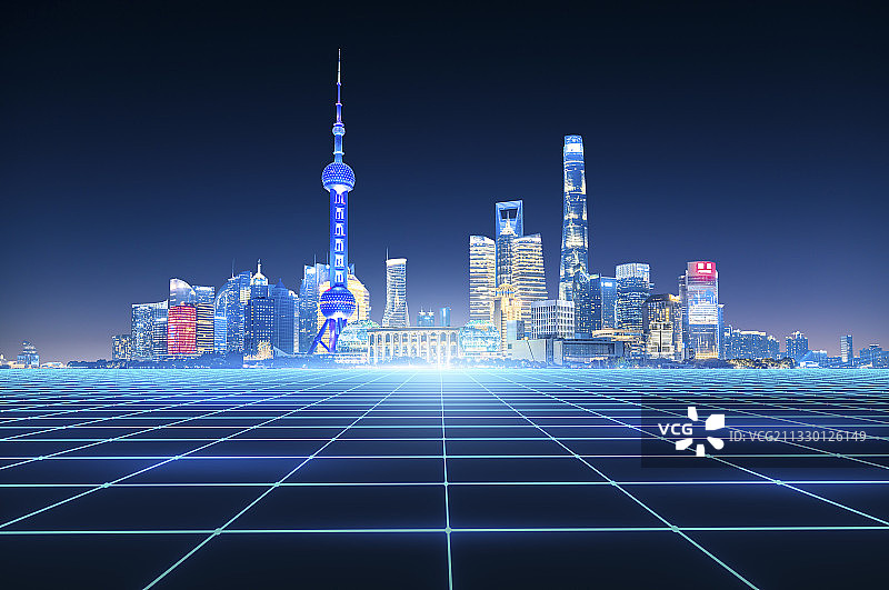 上海科技城市建筑图片素材