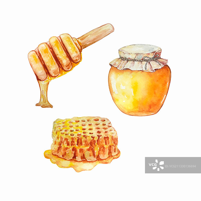 蜂蜜三件套图片素材
