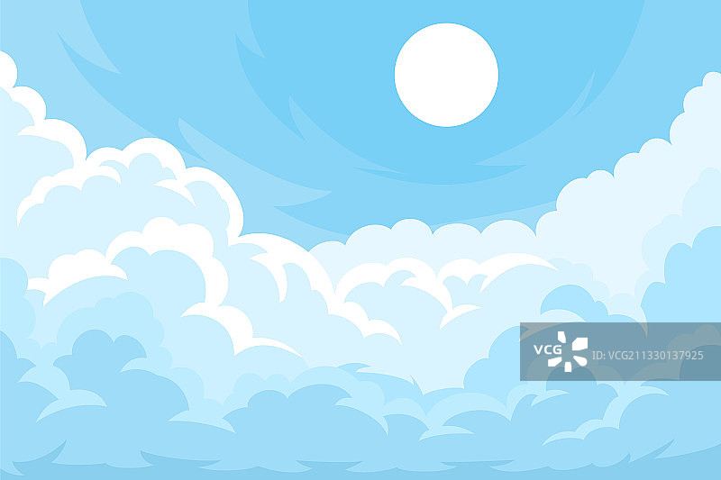 多云天空背景图片素材