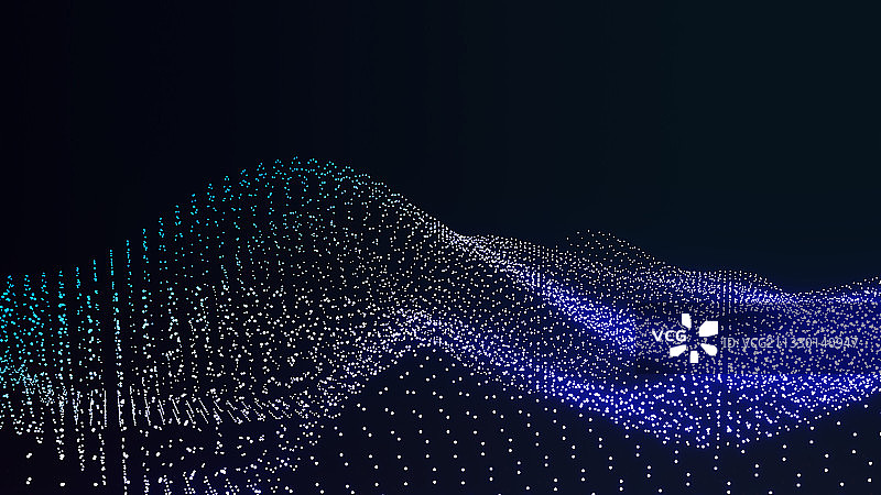 酷炫科技粒子场景图片素材