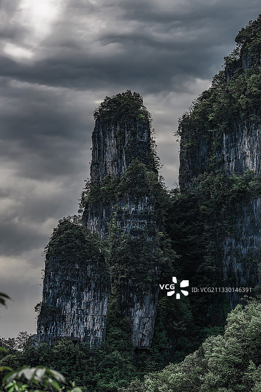 五峰柴埠溪风光图片素材