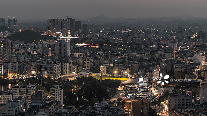 高州小城夜景图片素材